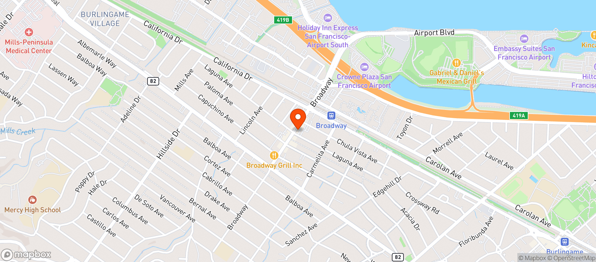Map showing Urban Cigar & Smoke Shop