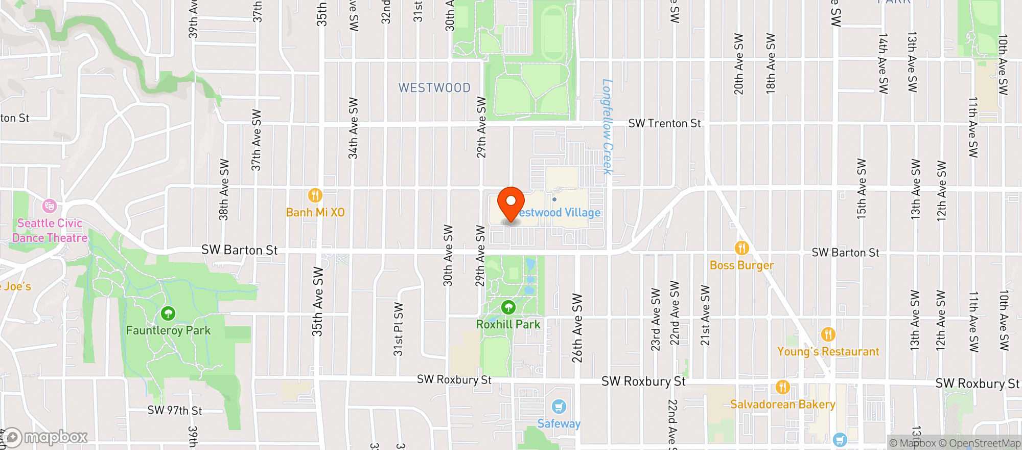 Map showing Target Store