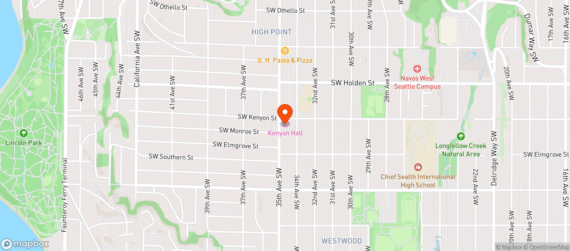 Map showing The Westy Sports & Spirit