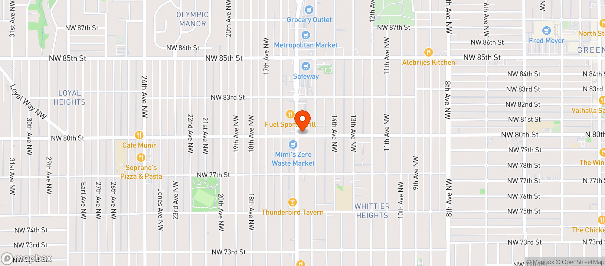 Map showing Schooner Street