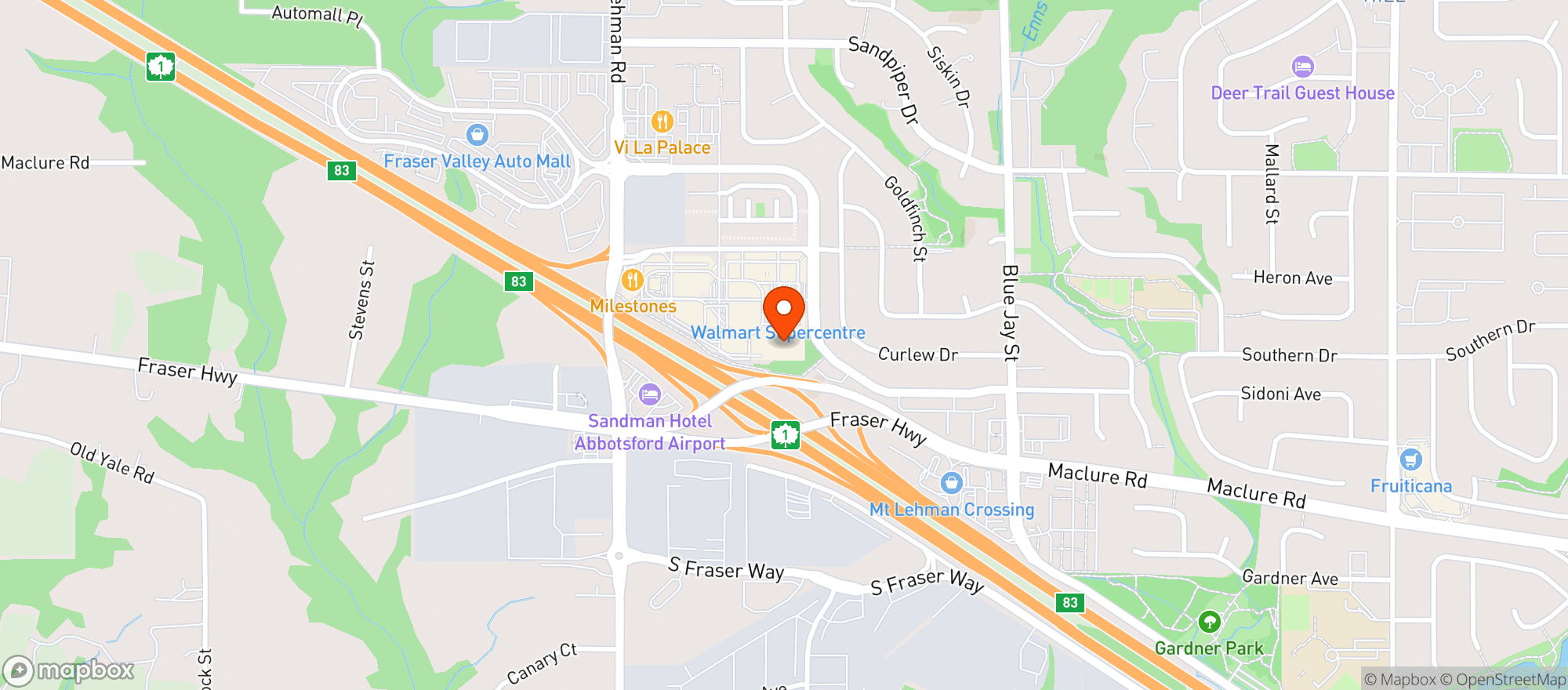 Map showing London Drugs