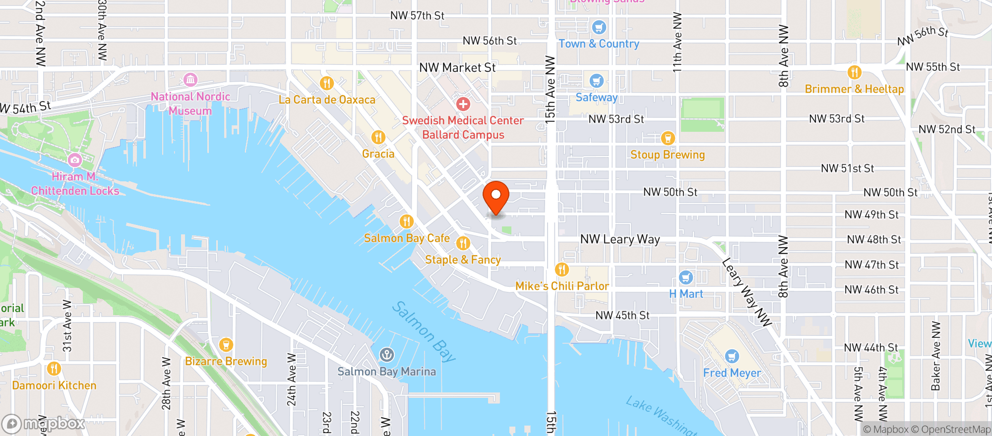 Map showing The Pine Tavern