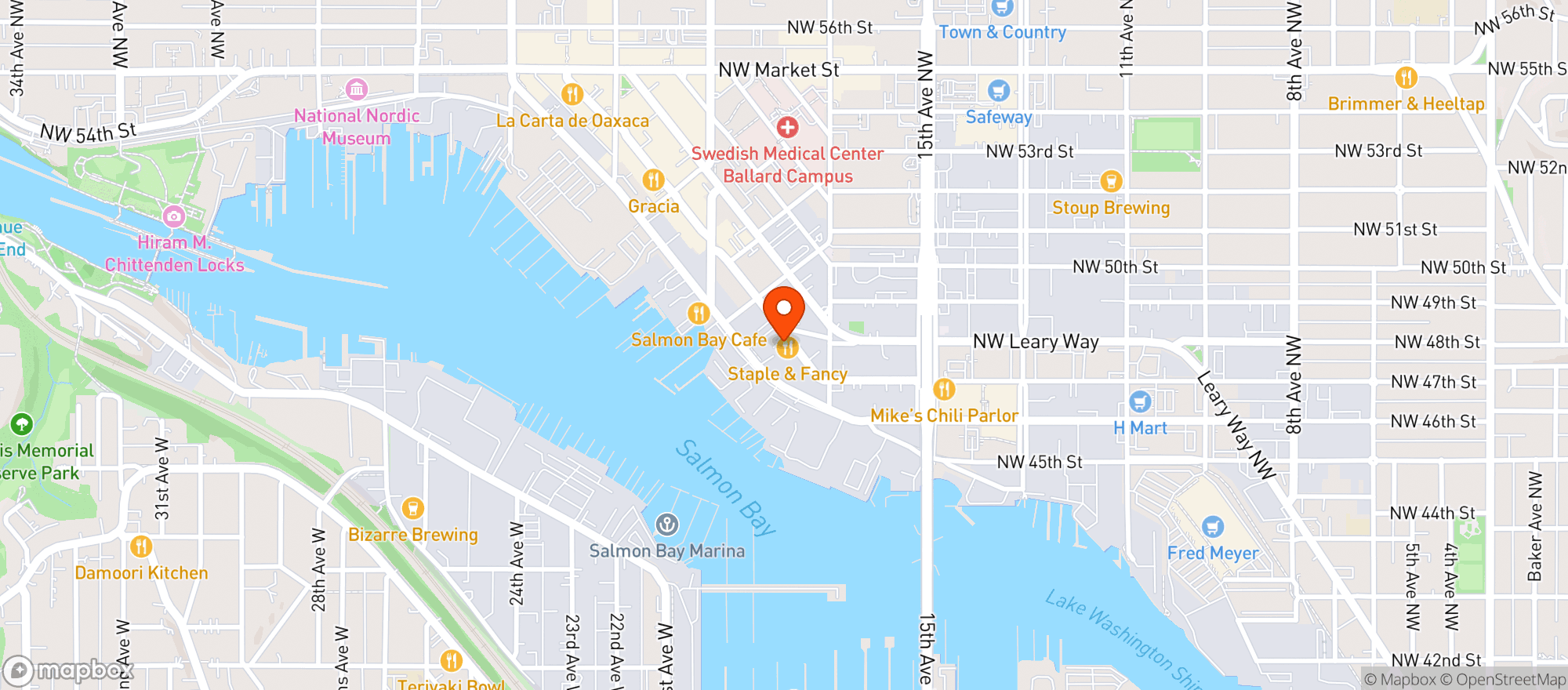Map showing The Walrus and The Carpenter