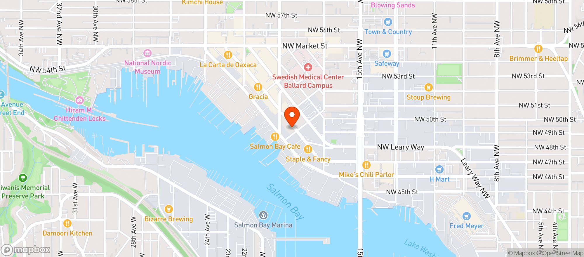 Map showing Little Beast
