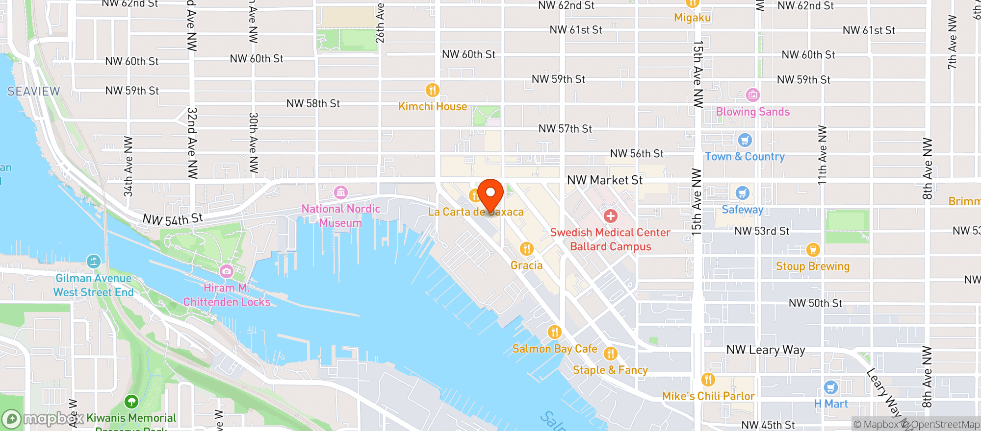Map showing Slim Goody Sports Bar