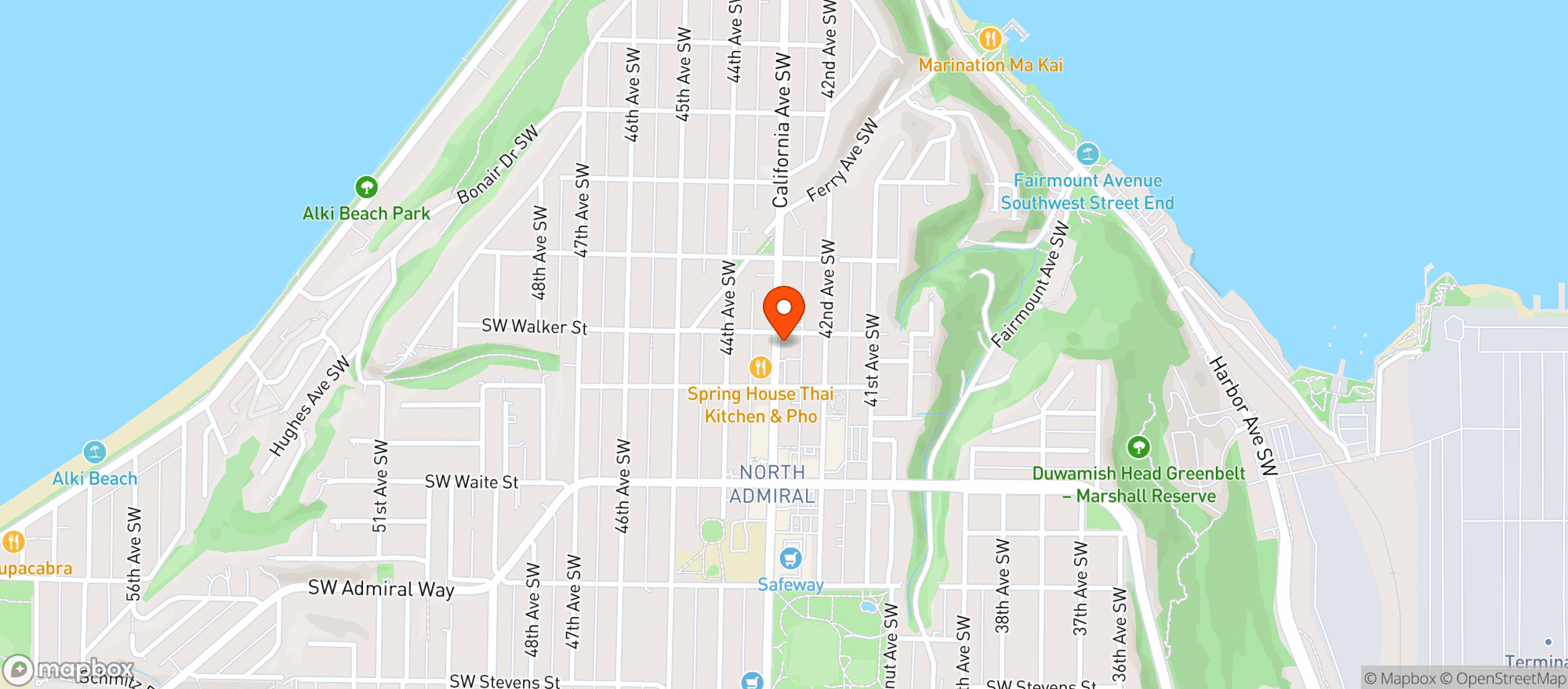 Map showing The Nook