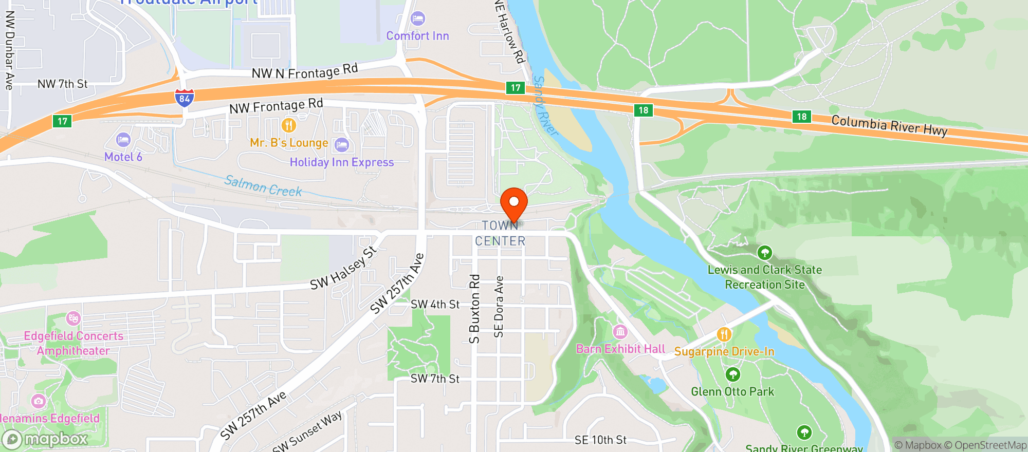 Map showing Lolos Boss Pizza