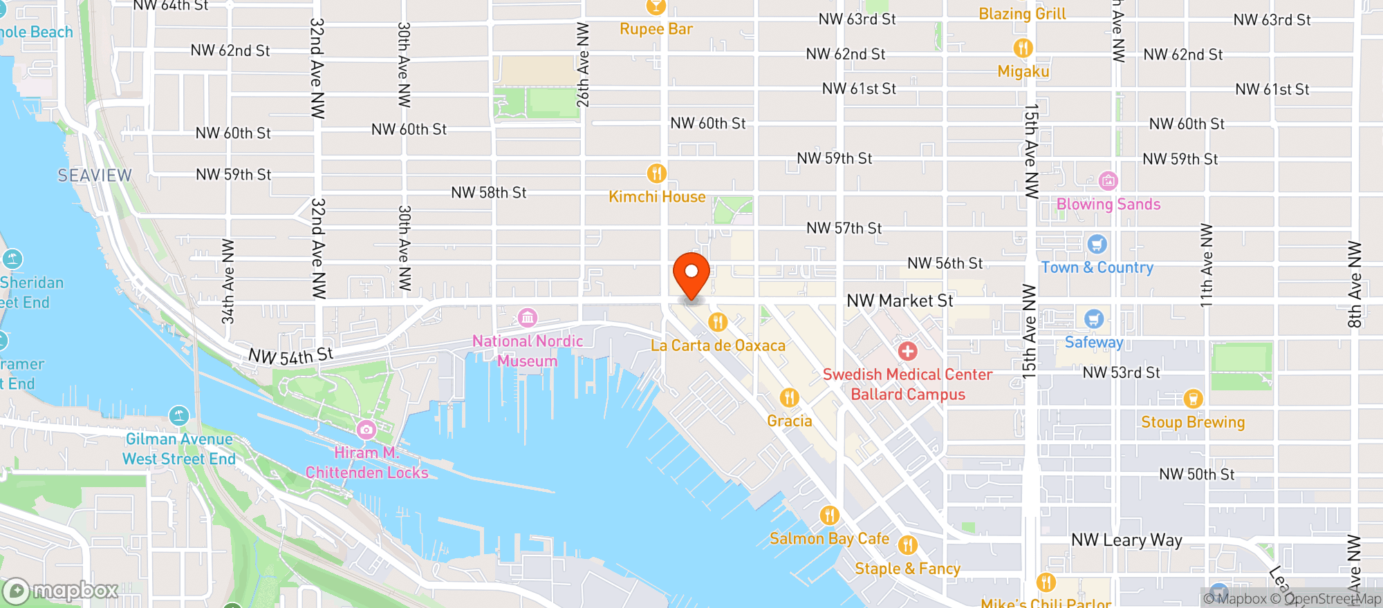 Map showing Ocho