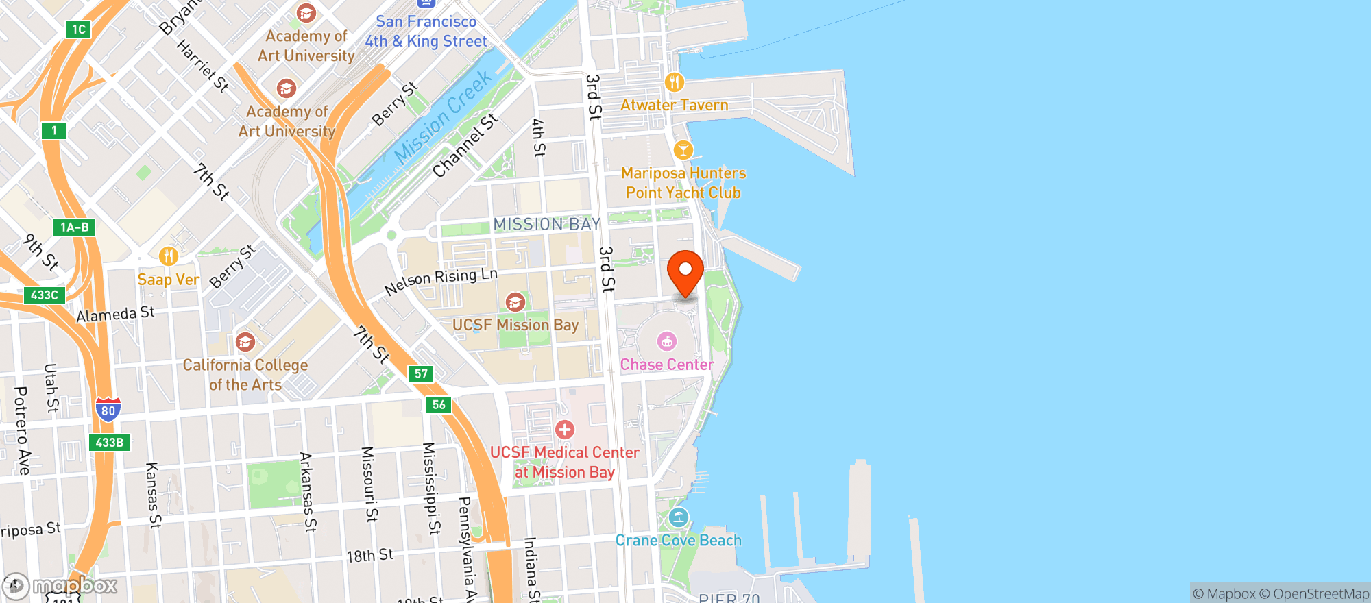Map showing Glu Glu