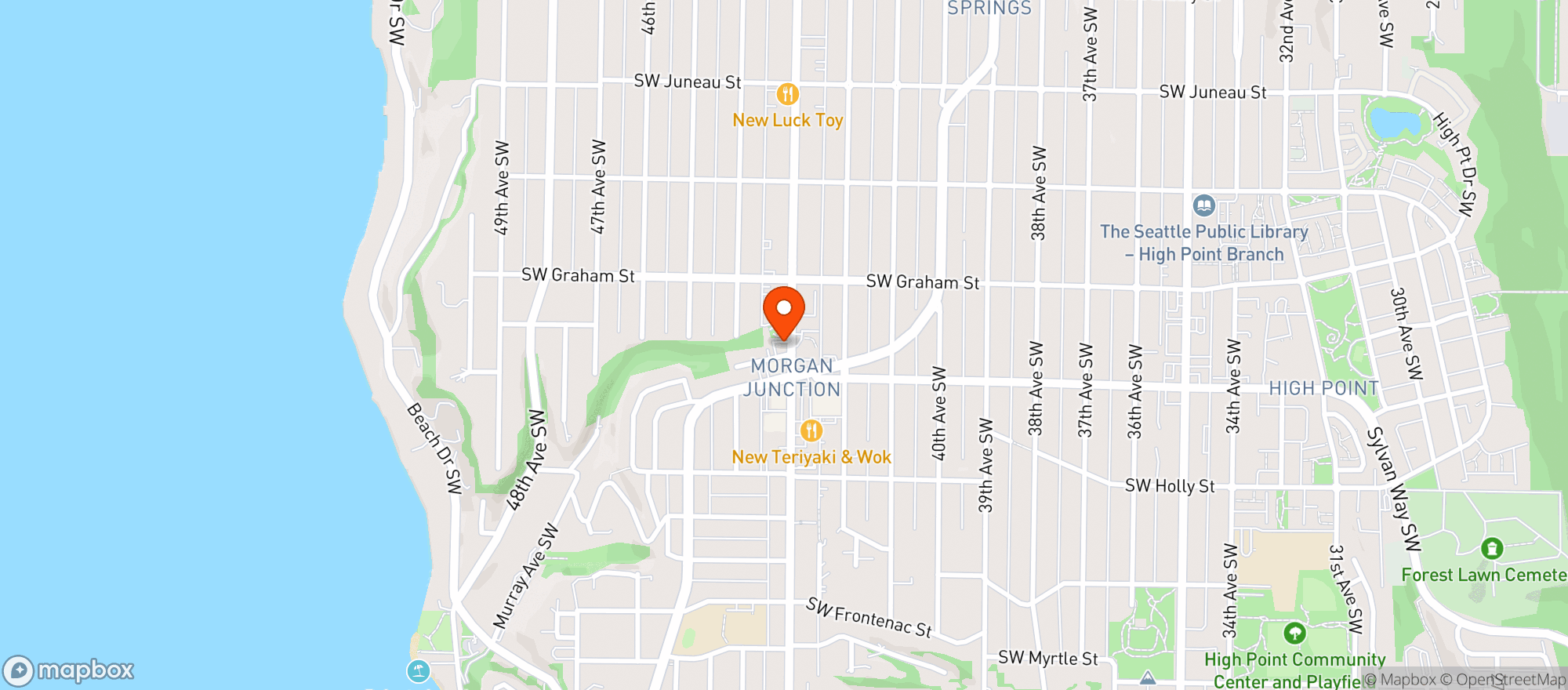 Map showing Beveridge Place Pub