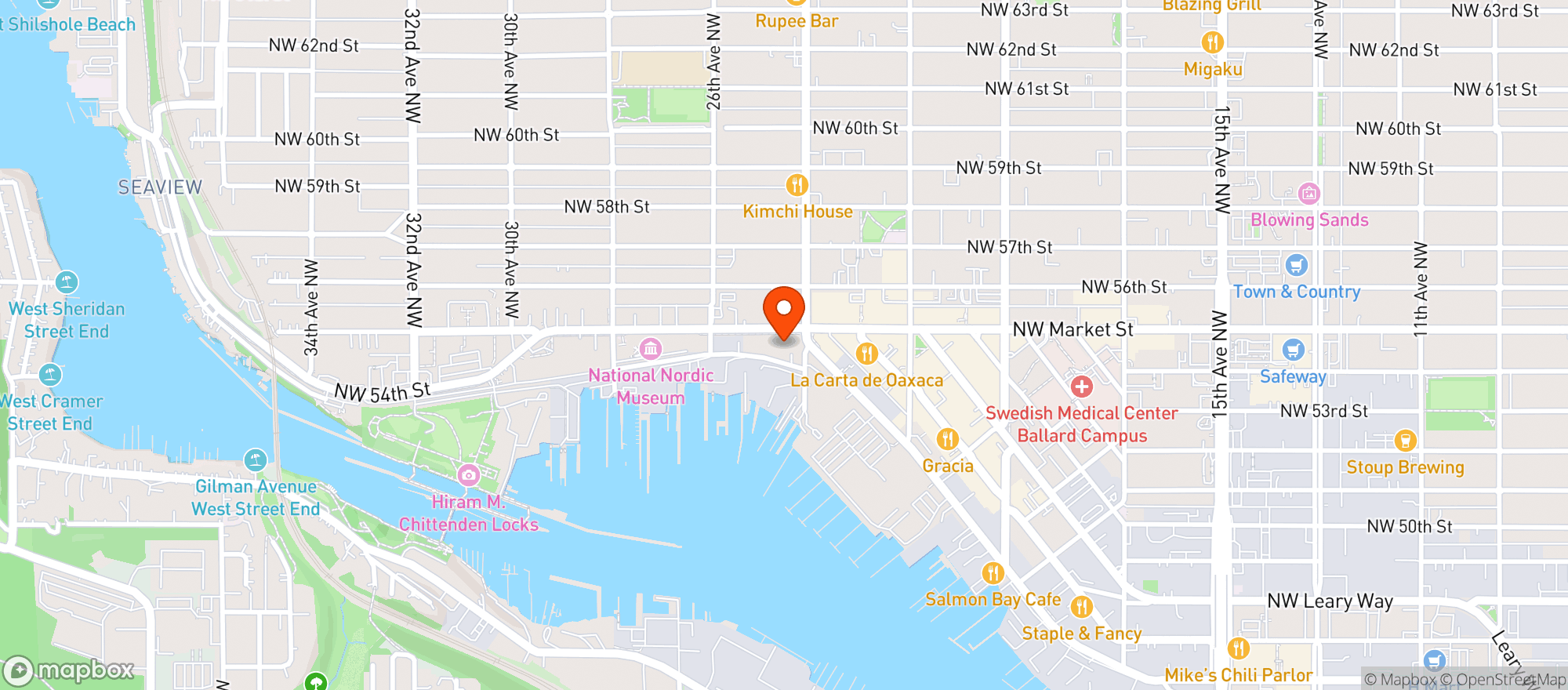 Map showing Cardoon Cafe