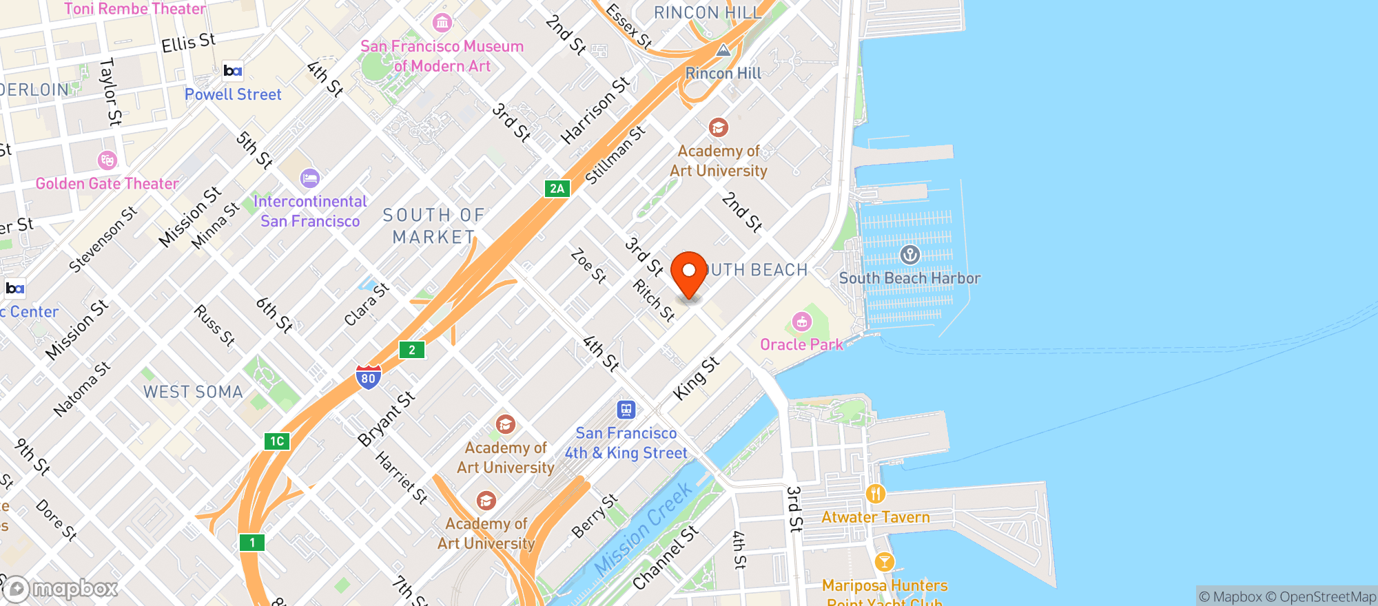 Map showing Alchemist Bar & Lounge