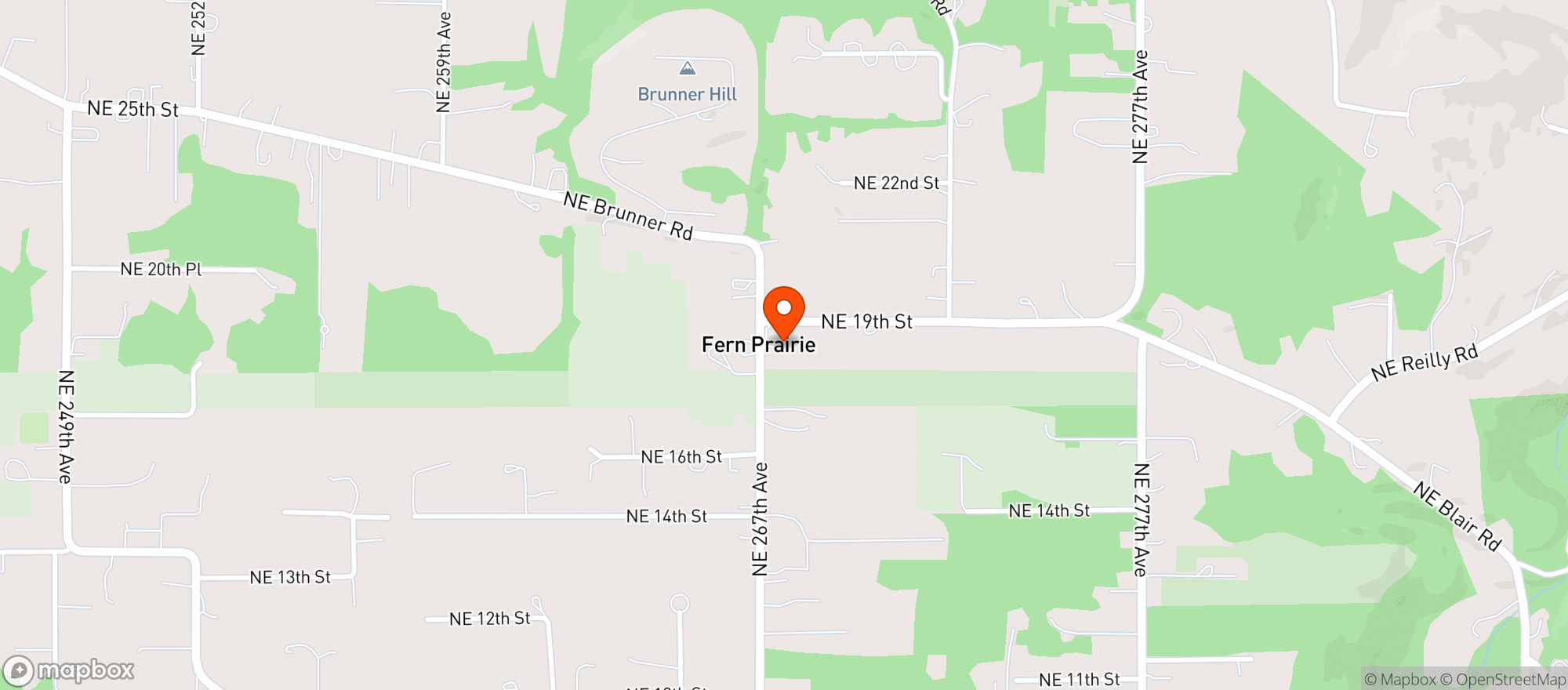 Map showing Fern Prairie Market