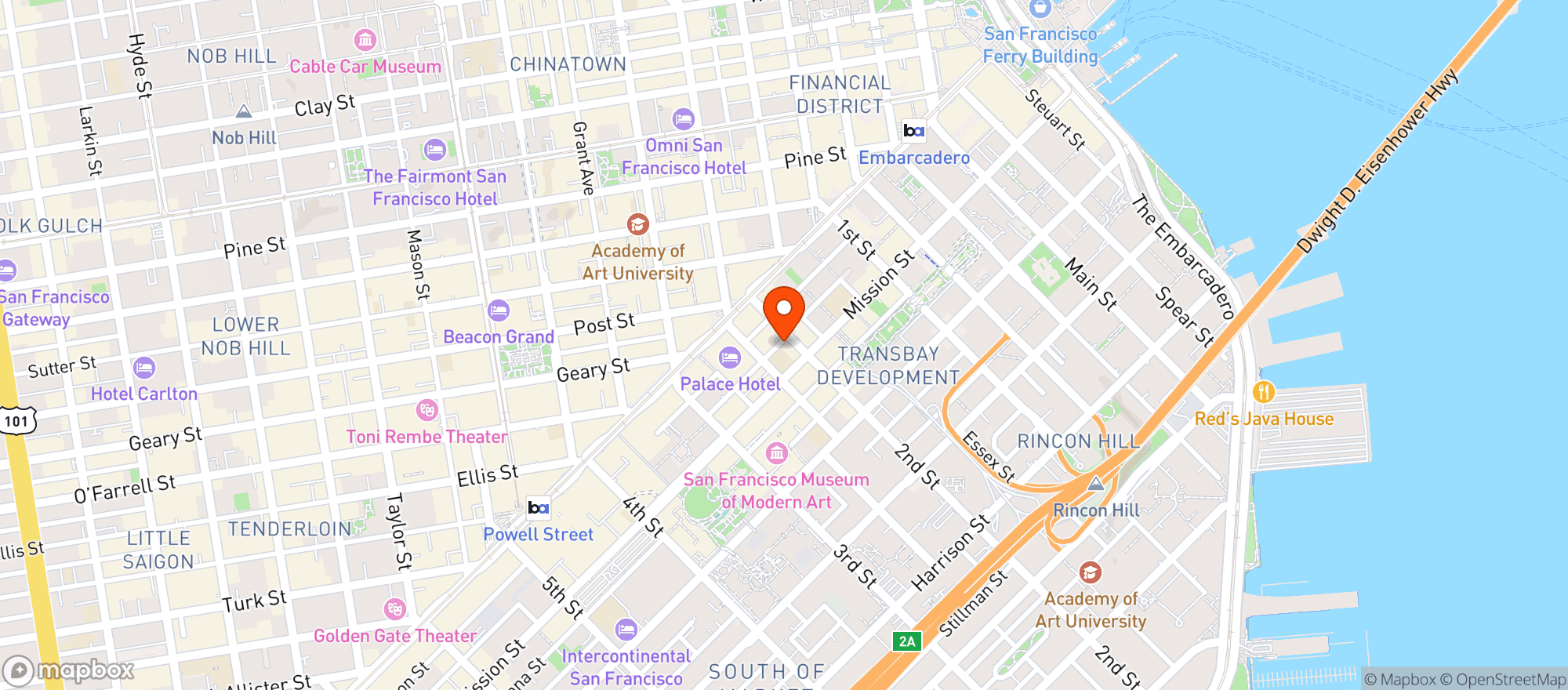 Map showing Cannavine Sf