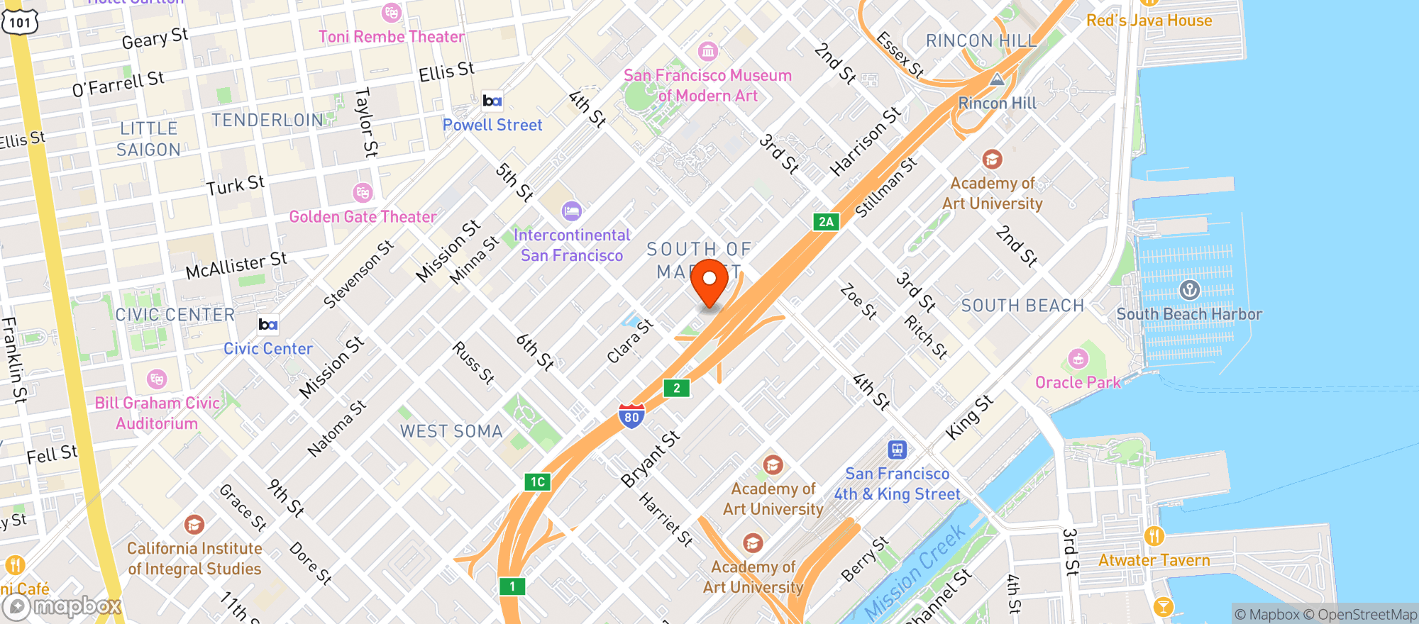 Map showing K & L Wine Merchant