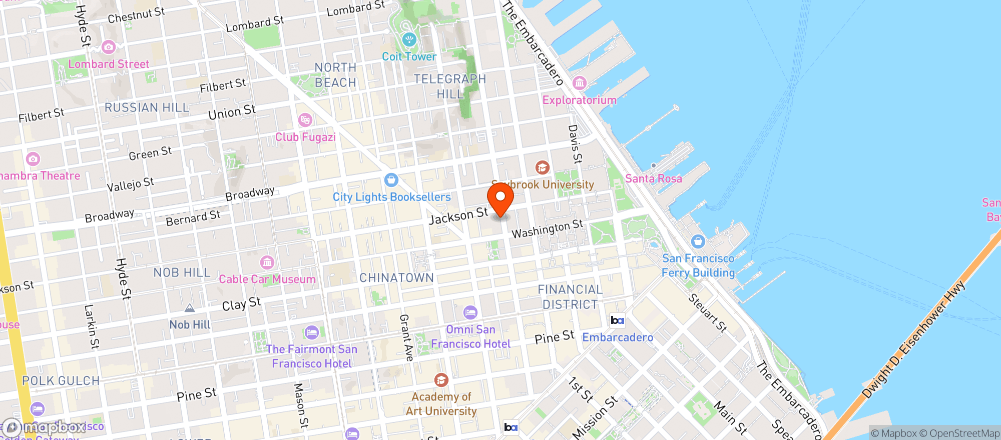 Map showing Cal Street Cannabis - Sansome