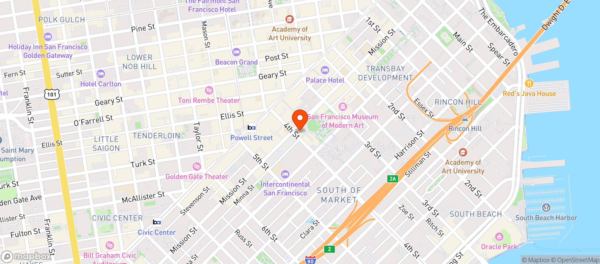Map showing Target