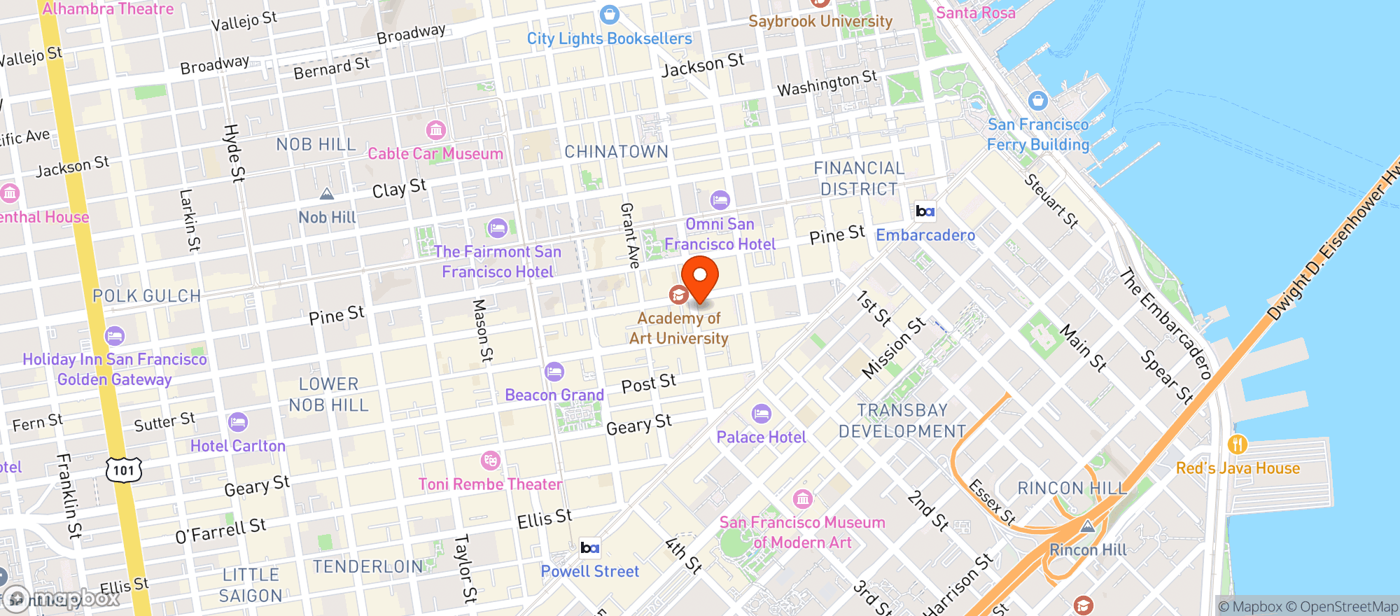 Map showing Rickhouse
