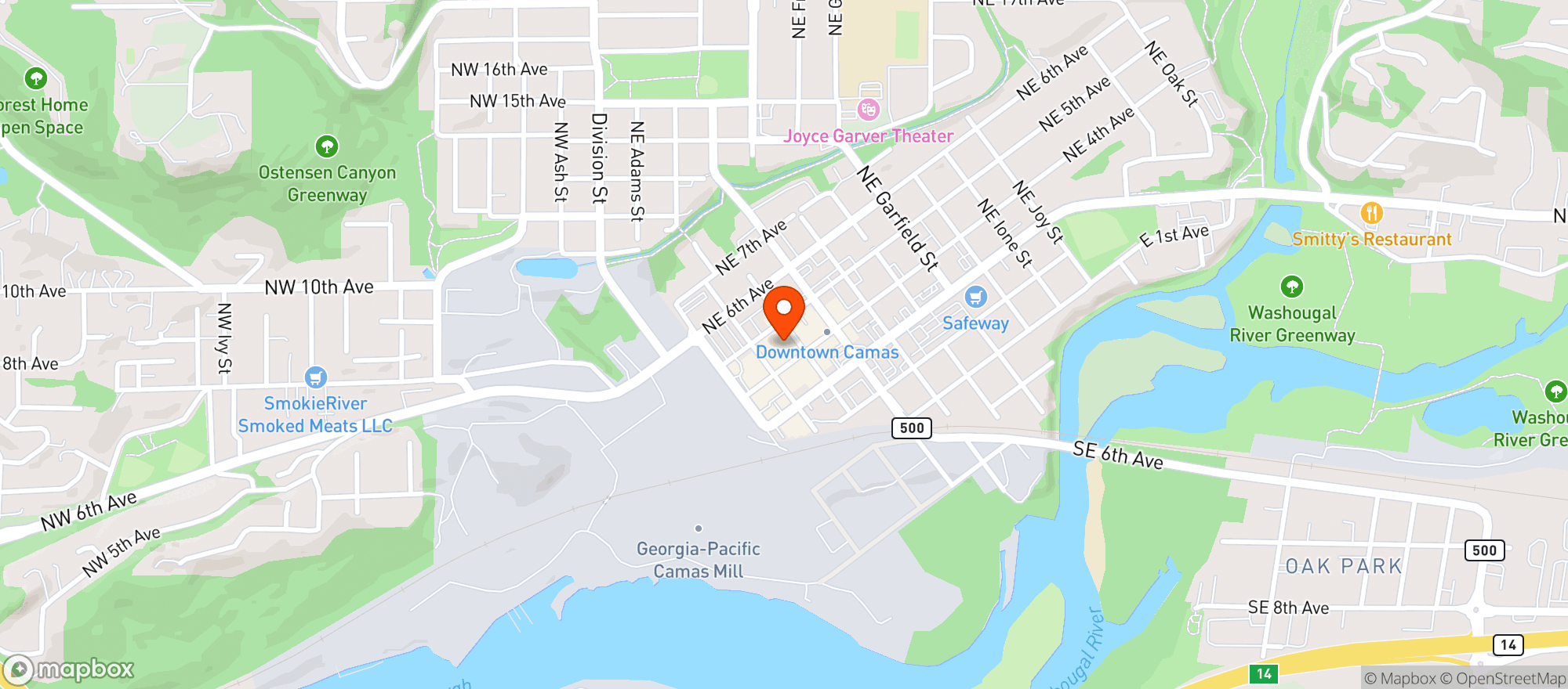 Map showing Backpacker Pizza