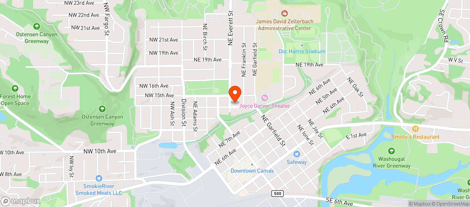 Map showing Hill Top Market