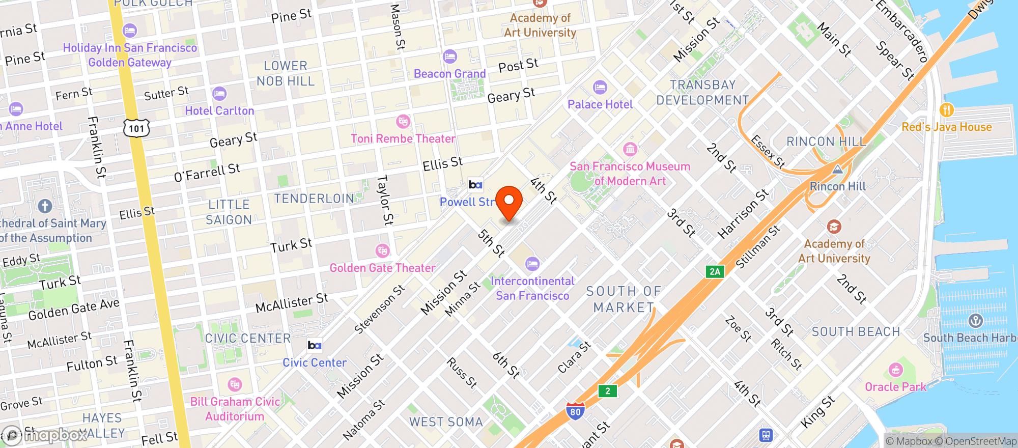Map showing Executive Order Bar & Lounge