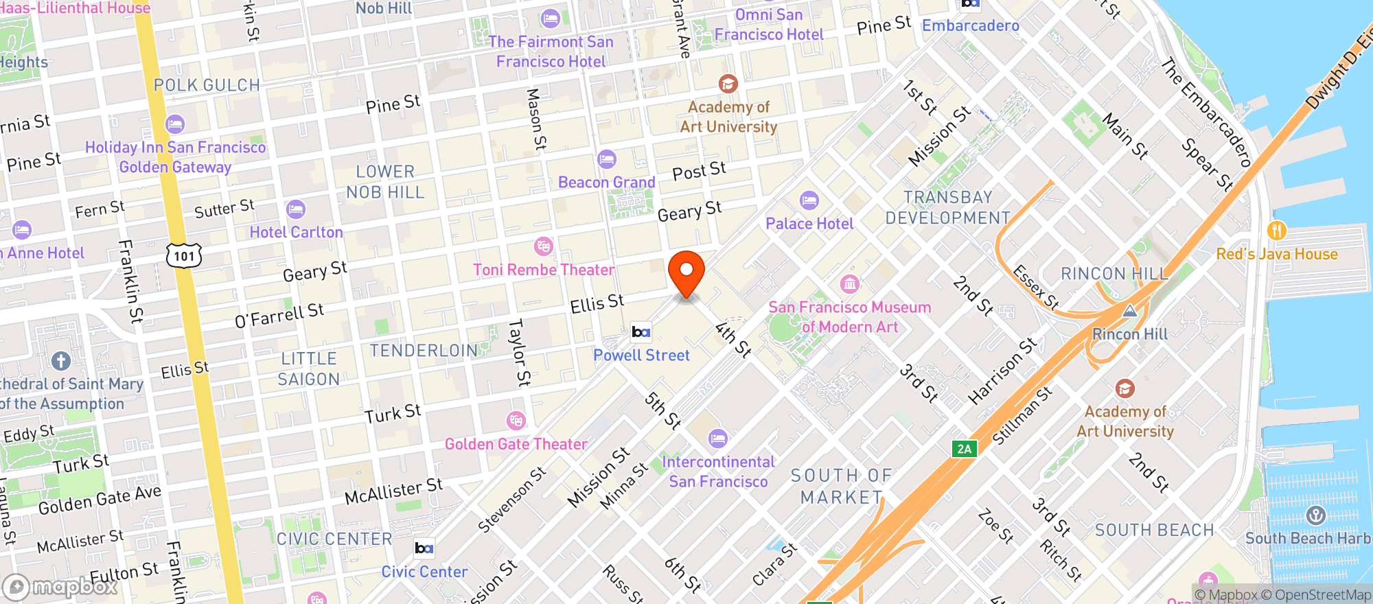 Map showing Trader Joes #225