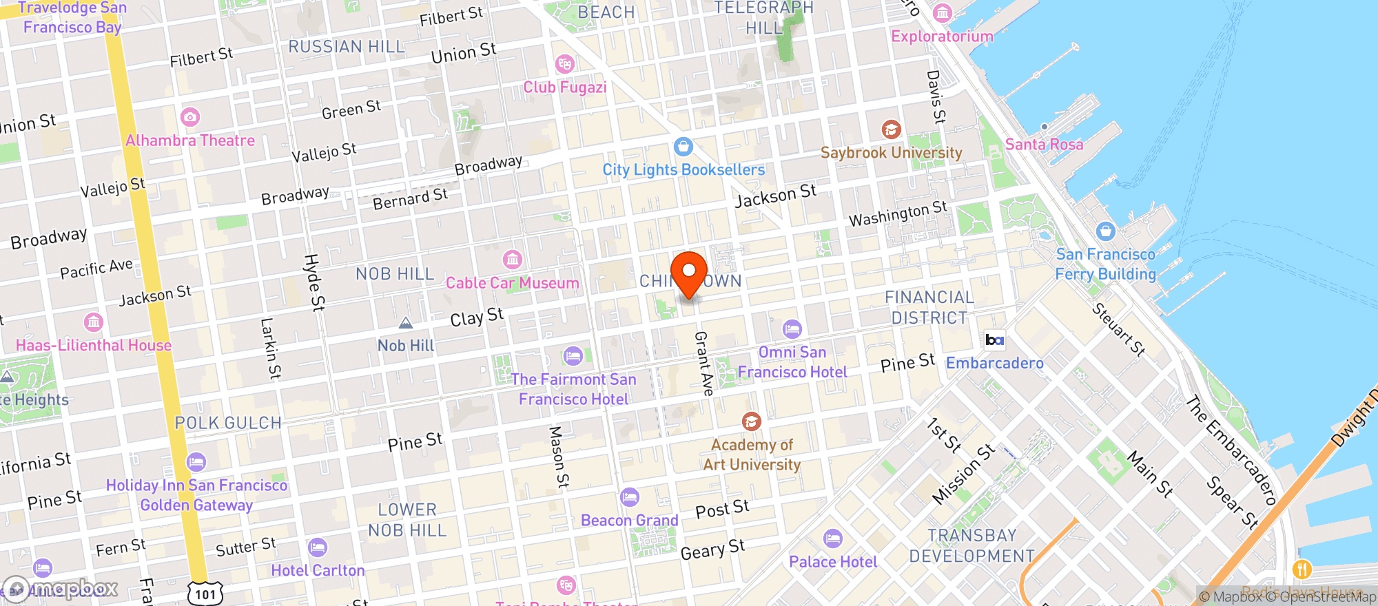 Map showing Mister Jiu's