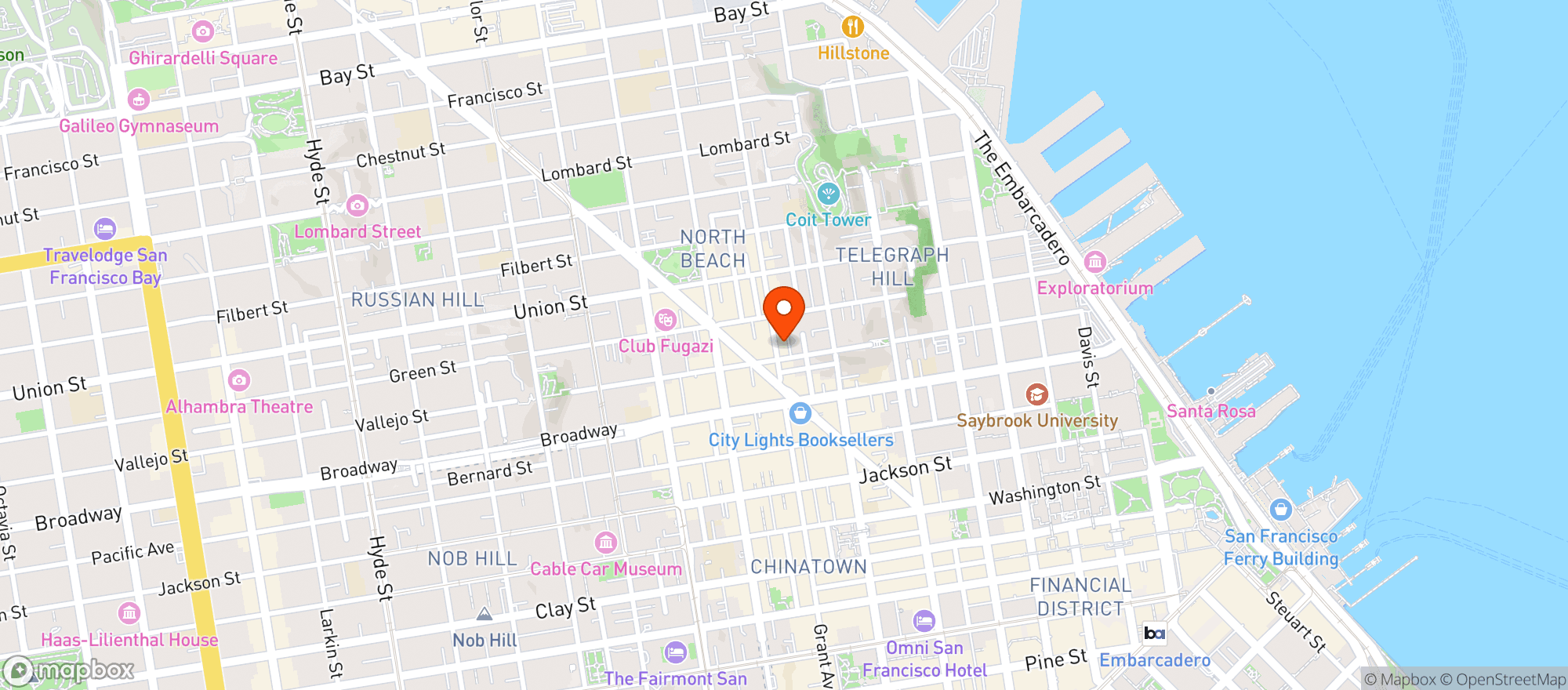 Map showing Legacy North Beach