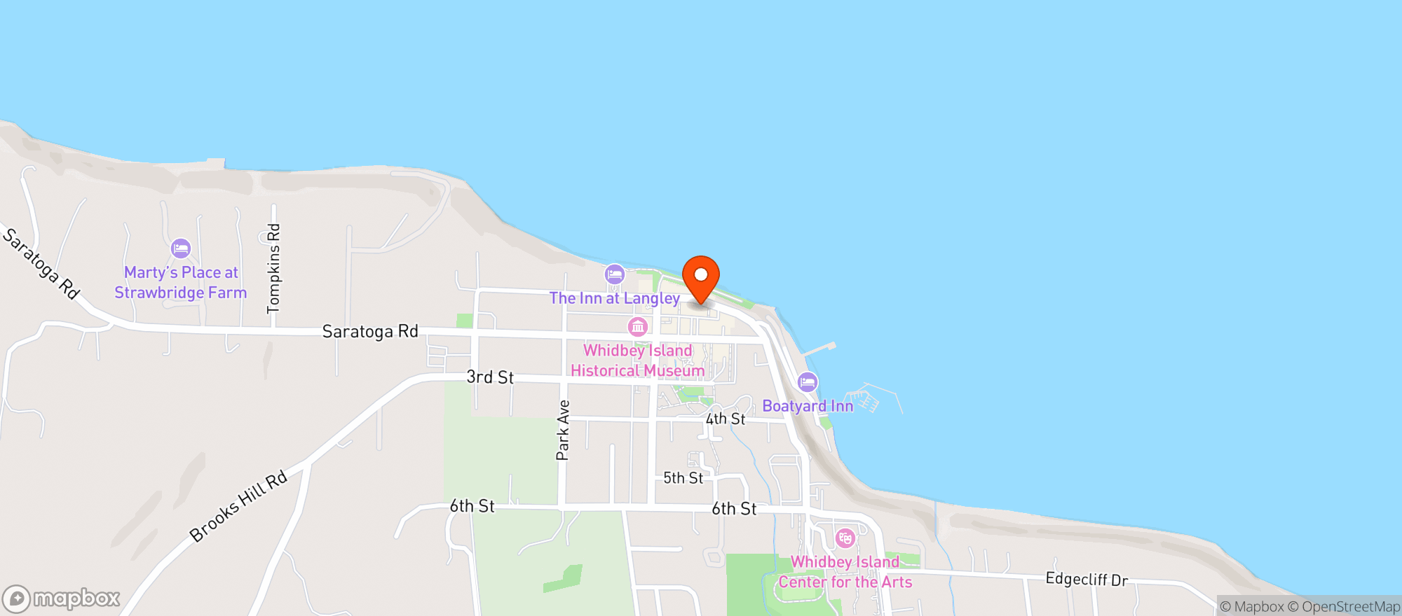 Map showing Saltwater Fish House