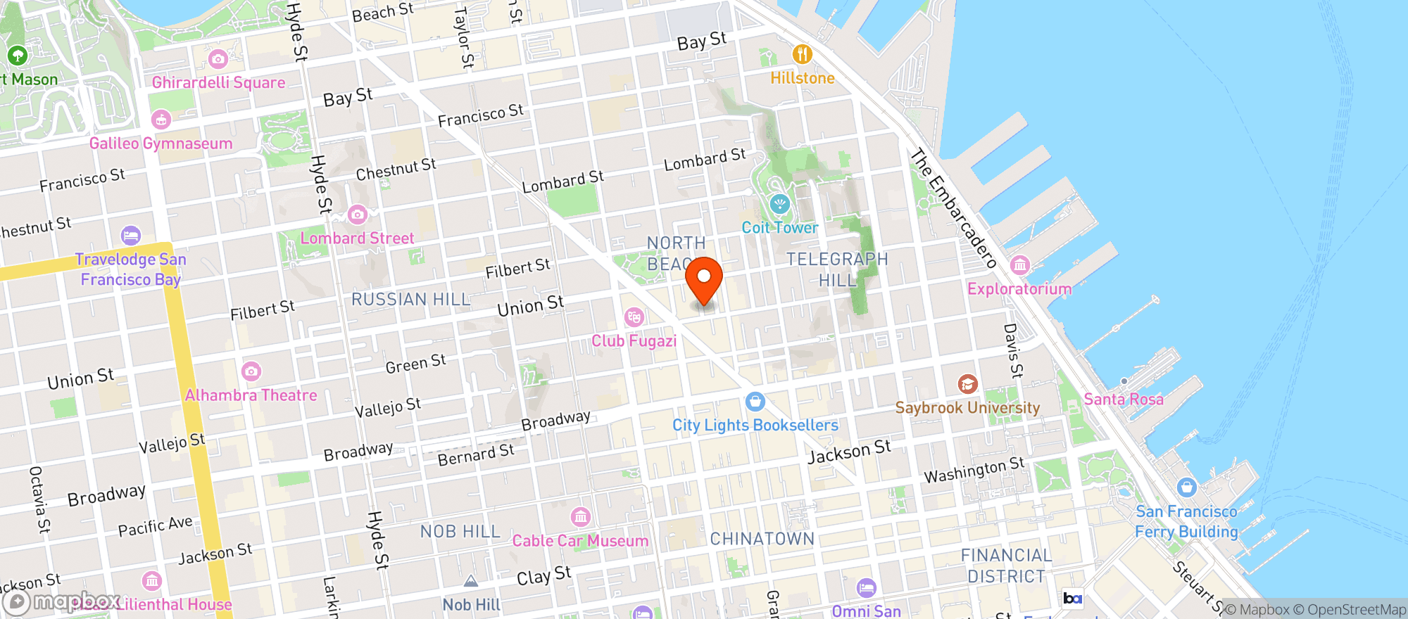 Map showing Gino & Carlos