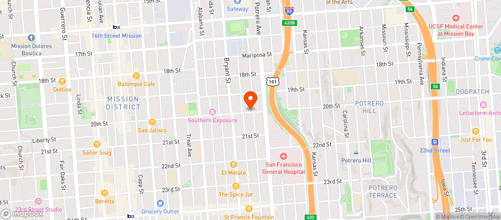 Map showing Lost Resort