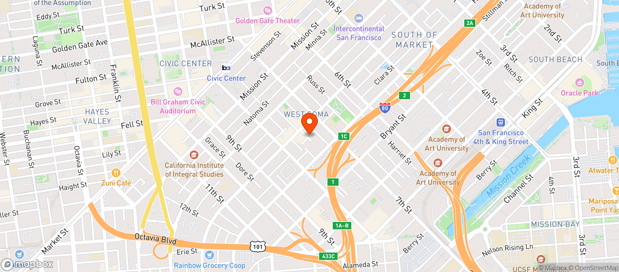 Map showing Welcome SuperMarket