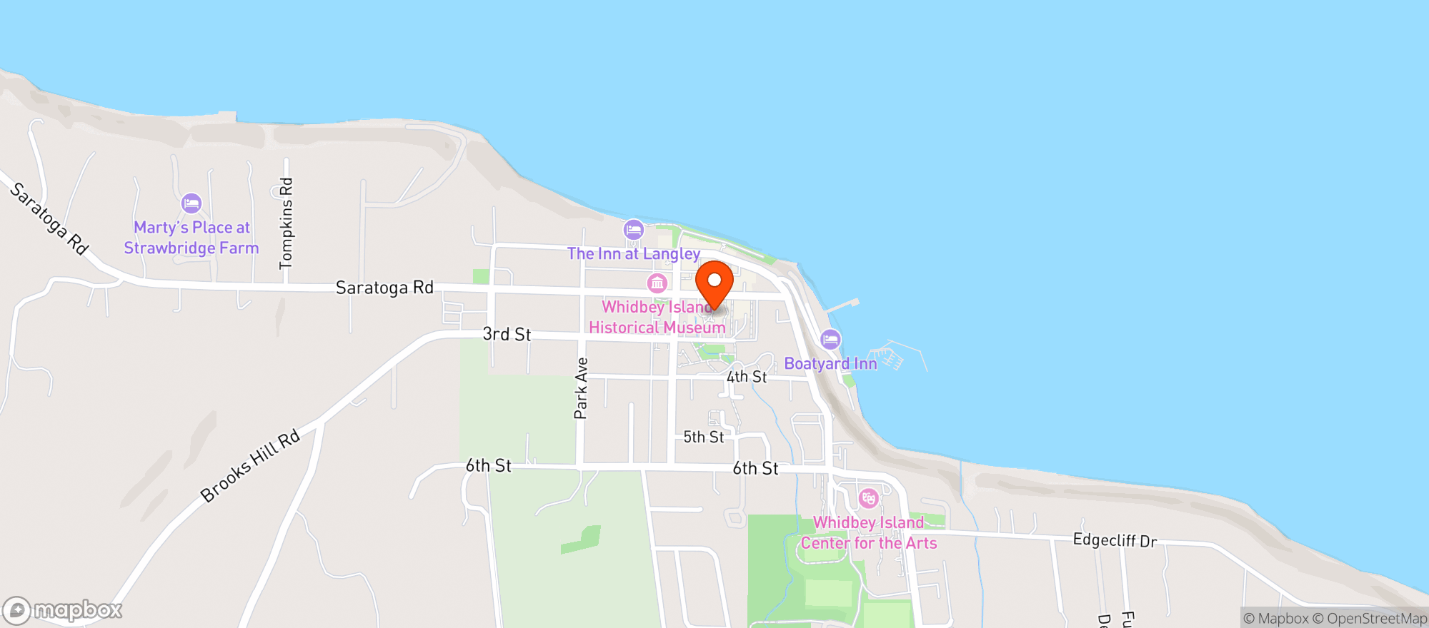 Map showing Seaglass Cove