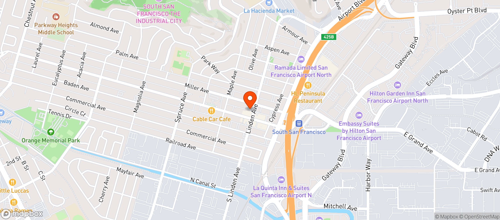 Map showing Andiamo In Banca
