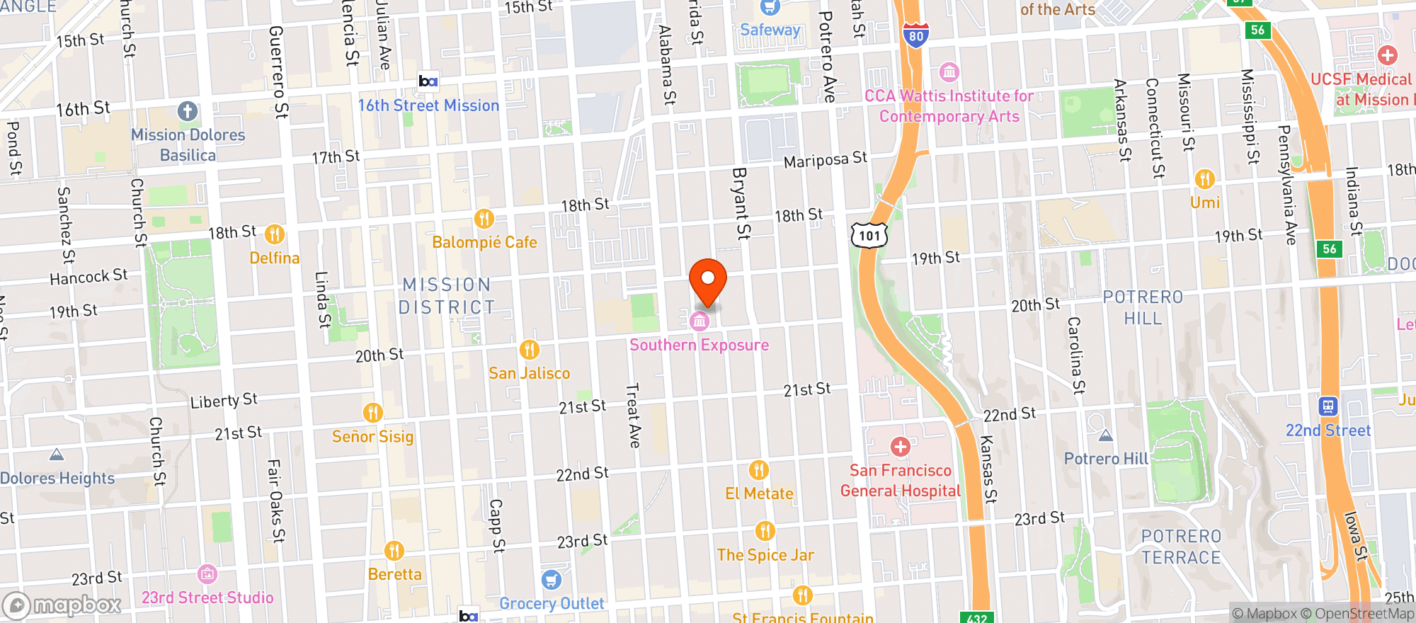 Map showing True Laurel