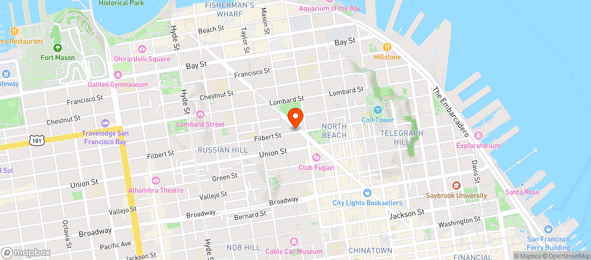 Map showing Friend Of A Friend