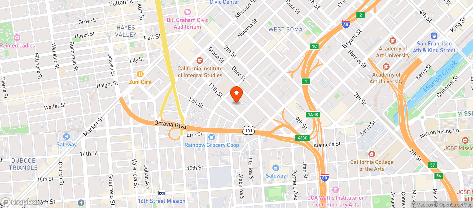 Map showing Californios