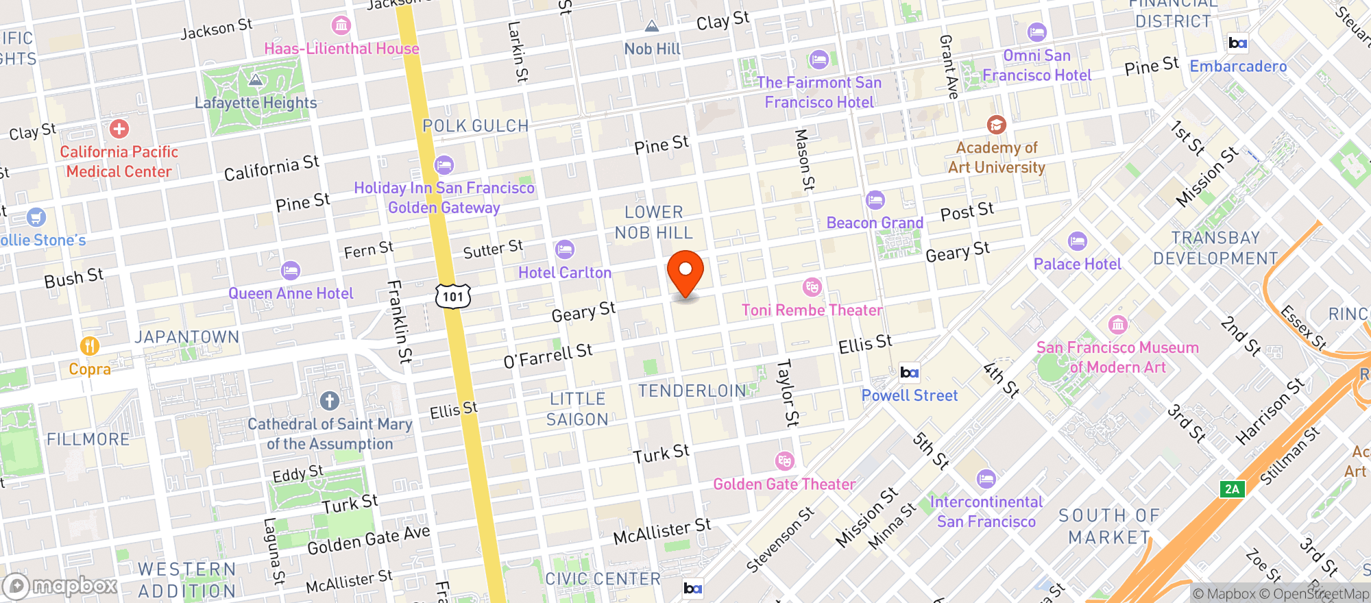 Map showing Star Market & Deli