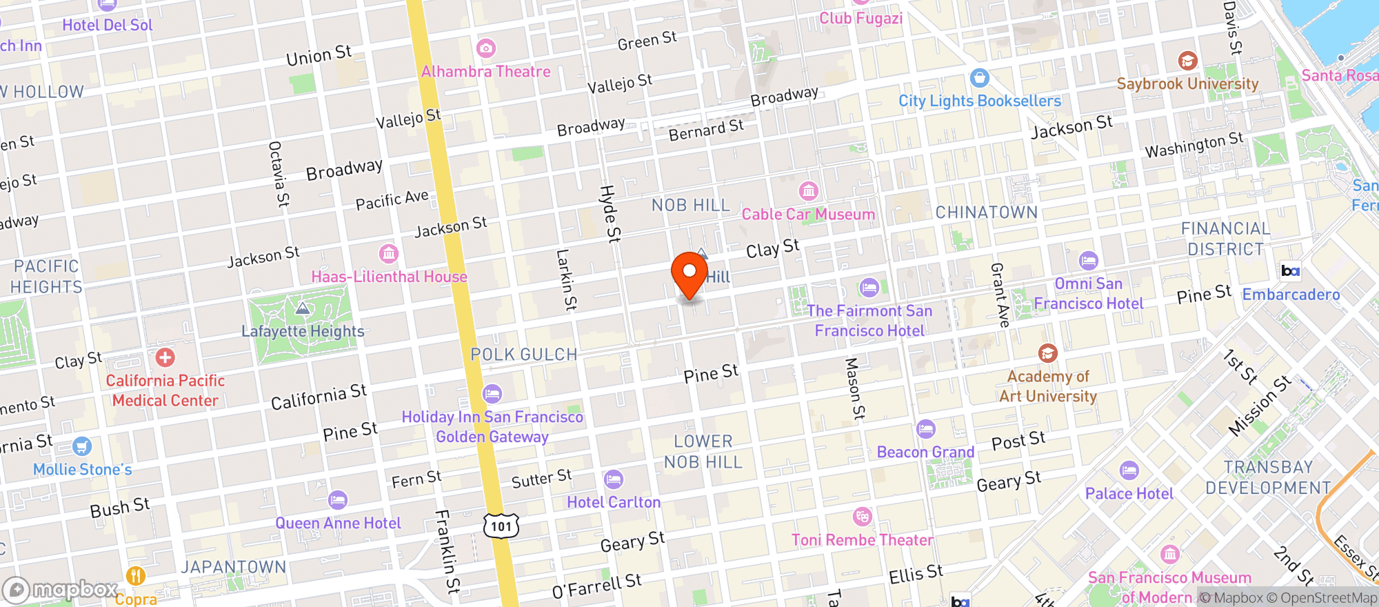 Map showing Tahona Mercado