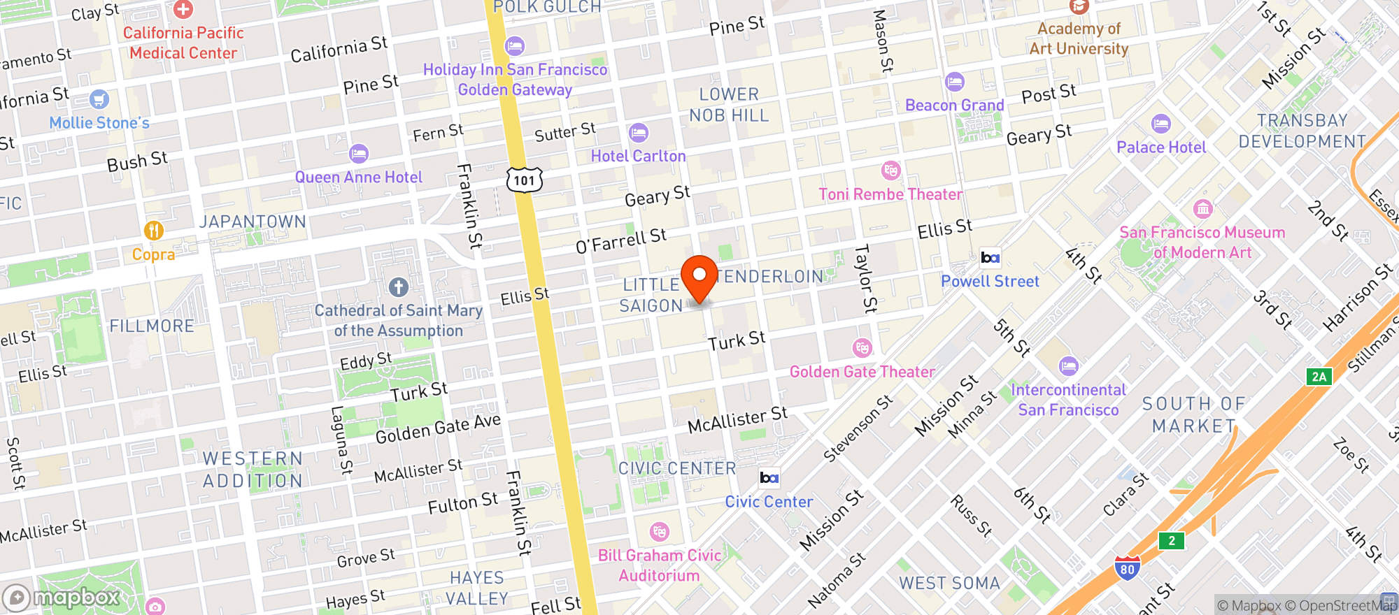 Map showing New Princess Grocery