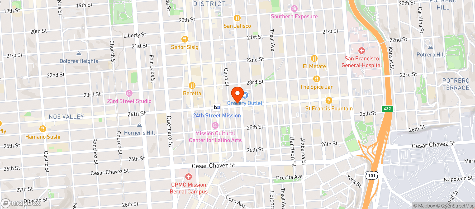 Map showing The Napper Tandy