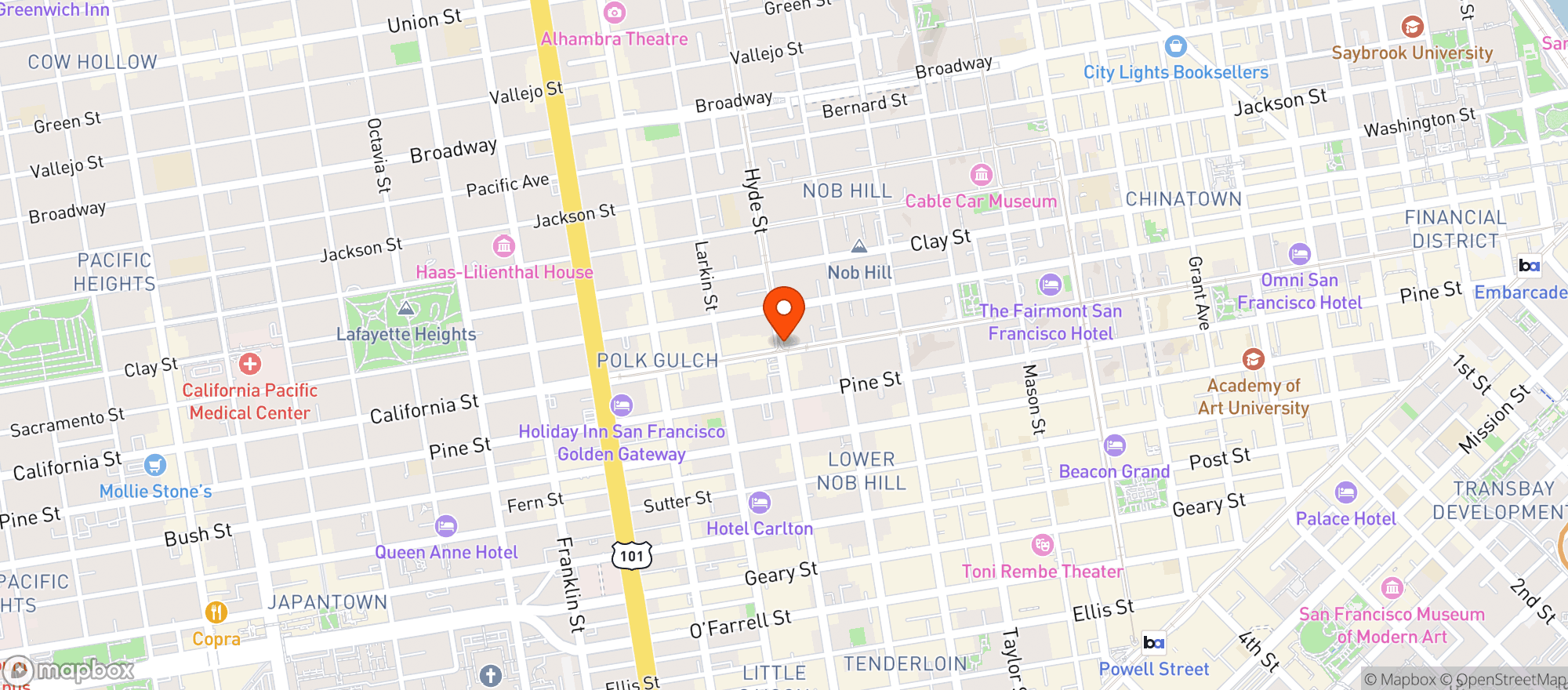Map showing Cal Street Cannabis - California