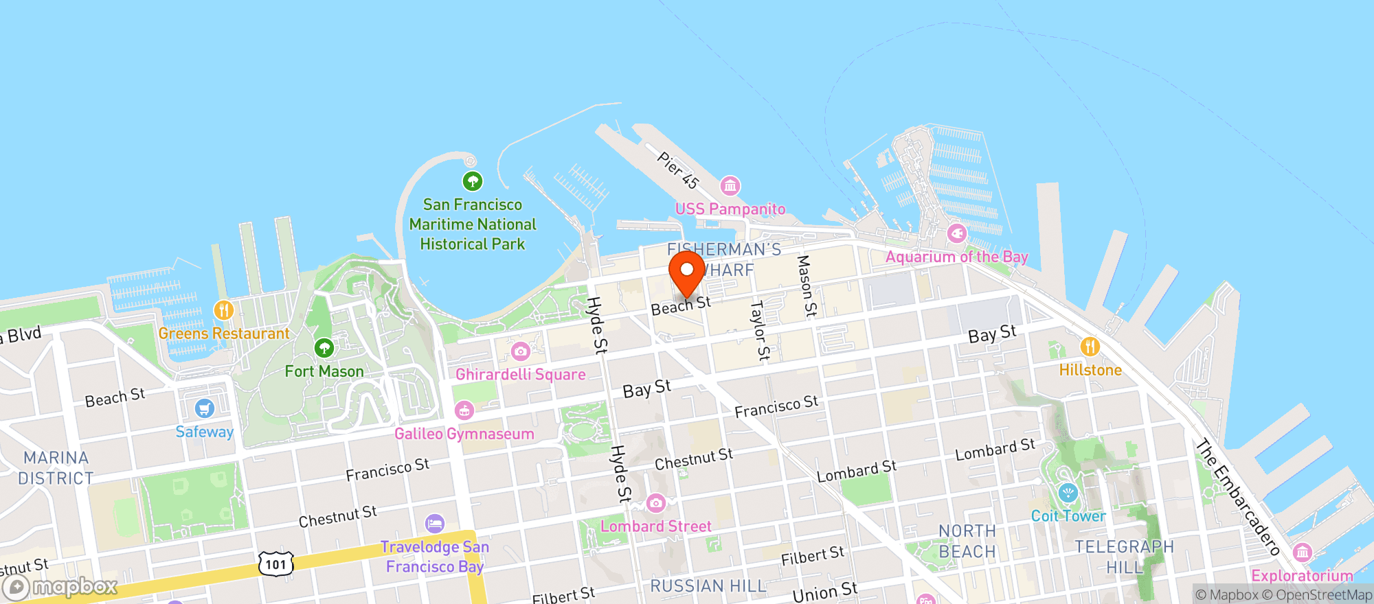 Map showing Anchorage Liquor & Deli
