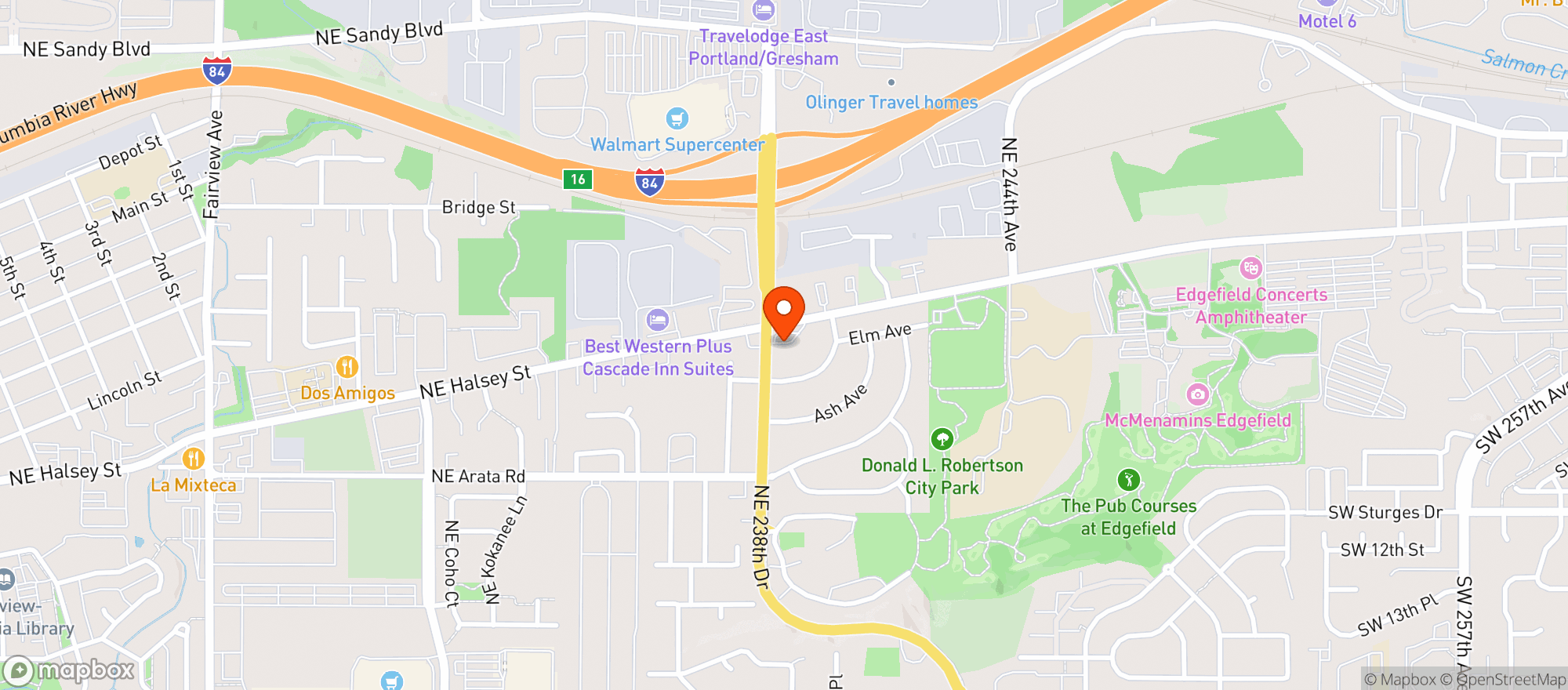 Map showing Nw Compassion Med Center