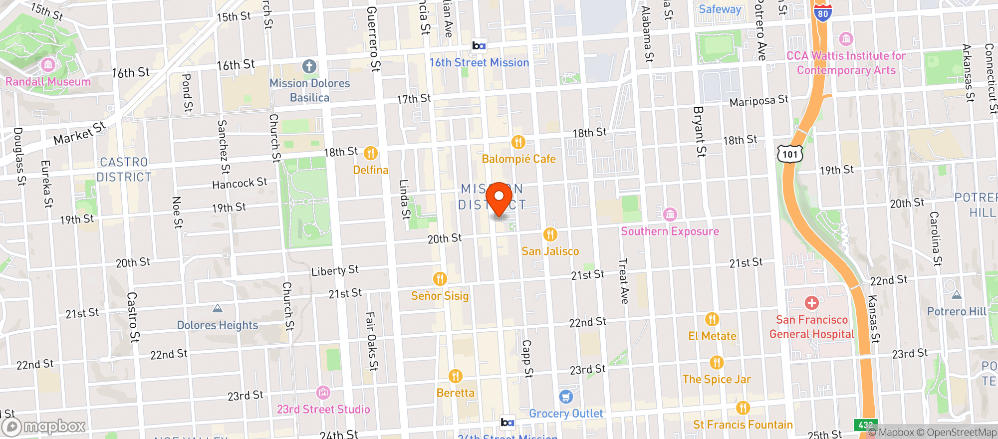 Map showing Casements Bar