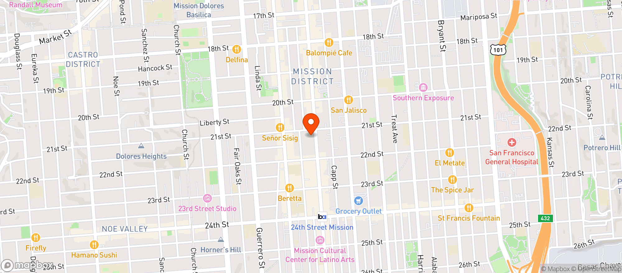 Map showing Purple Star Md