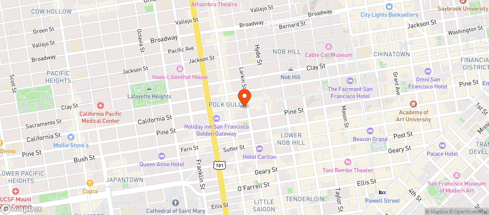 Map showing Friends Only