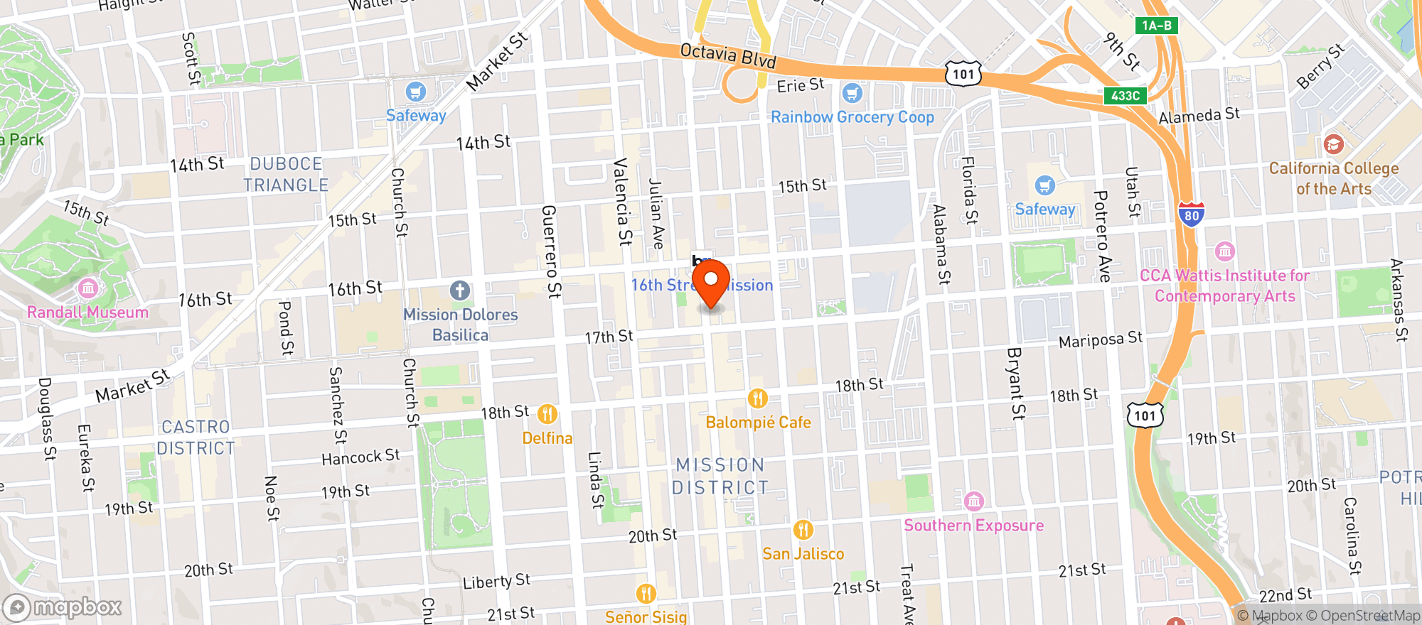 Map showing Union Station