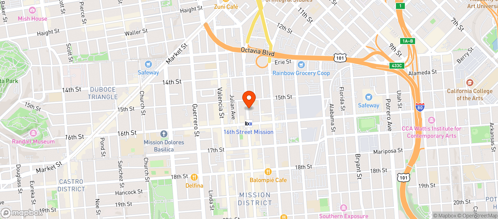 Map showing Medithrive