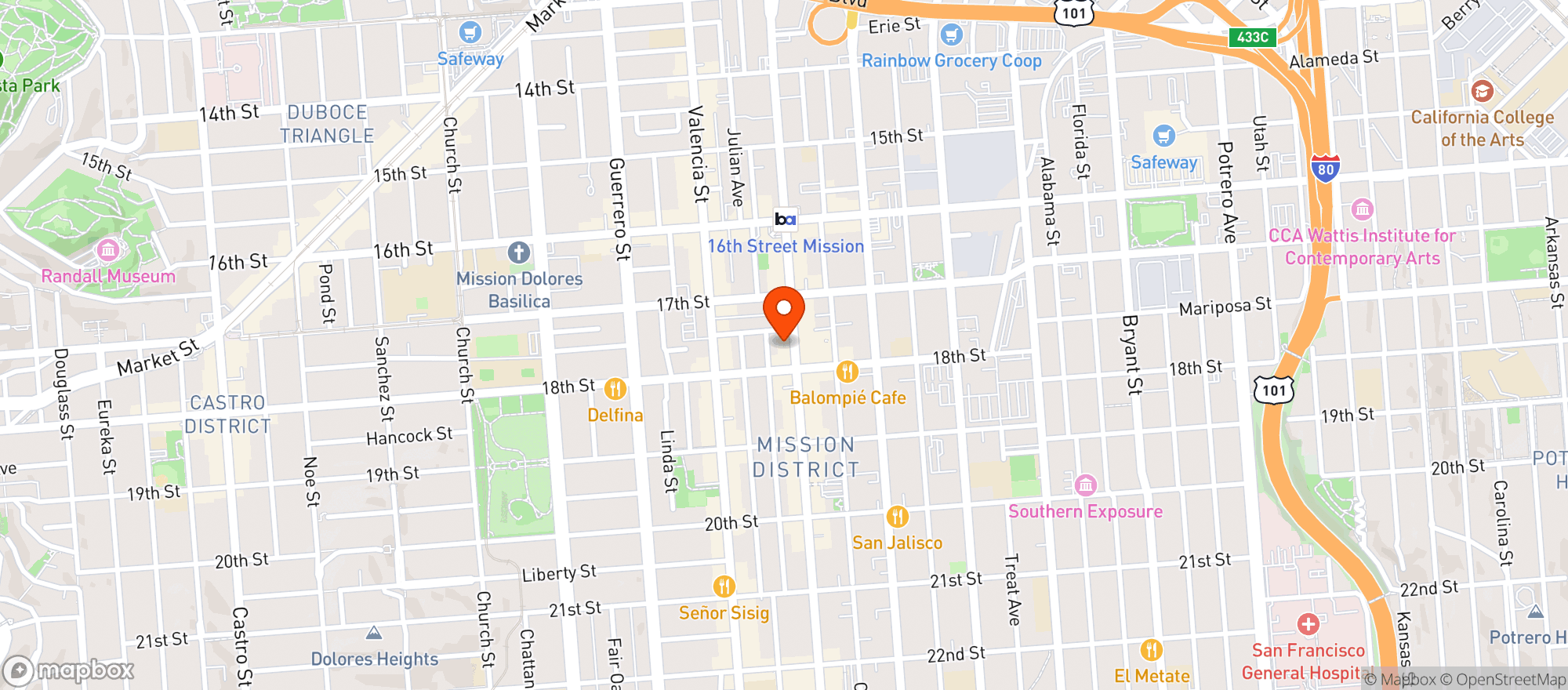 Map showing Piglet & Co